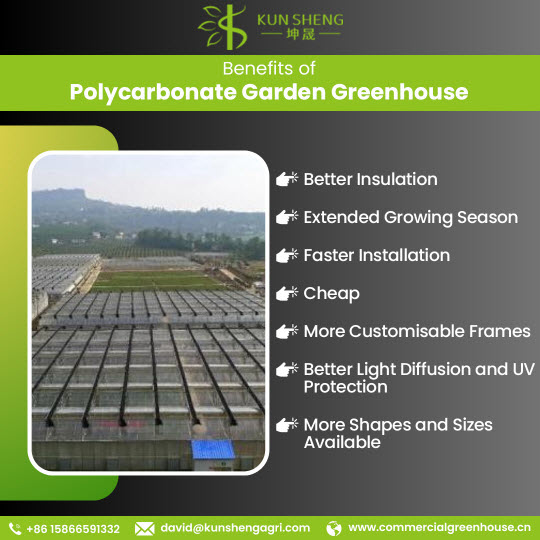 Benefits of a polycarbonate garden greenhouse